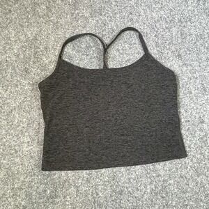 BEYOND YOGA Spacedye Slim Racerback Cropped Tank Black Size Medium